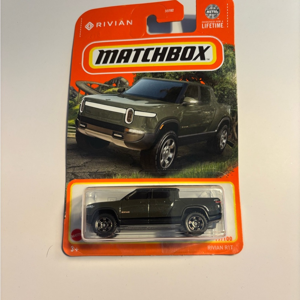 Green Die-Cast Match Pickup Truck Toy